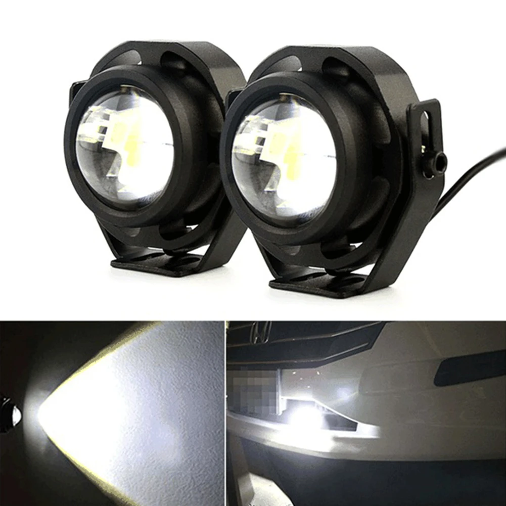 2x 10W LED White Fish Eye Car Fog Daytime Running Light Bulbs | Автомобили и мотоциклы