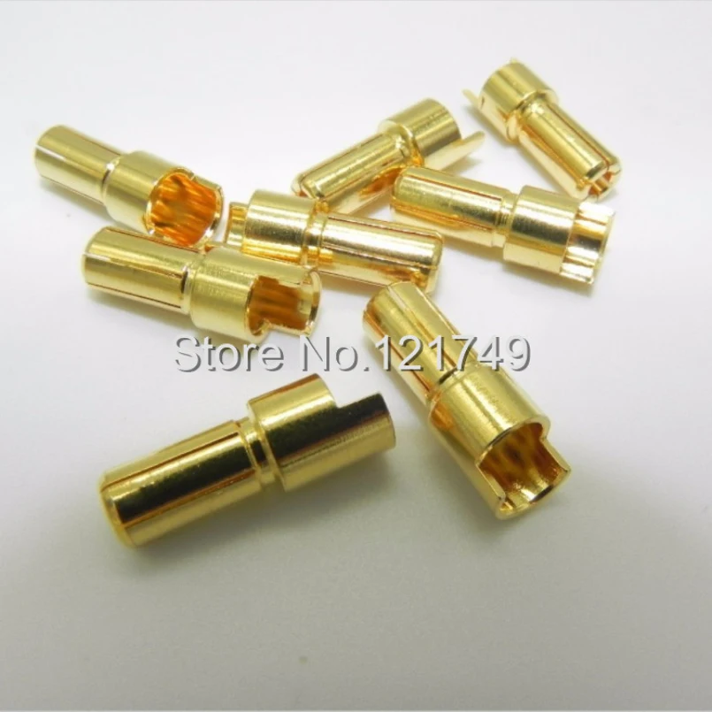 

10 pairs / lot hot selling 5.5MM gold plating bullet Plugs banana connector adapter for RC battery motor ESC part DU0088