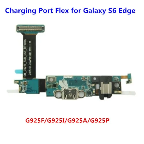 10 шт./лот Новый зарядный порт USB док разъем гибкий кабель для Samsung Galaxy S6 Edge G925 G925F G925I