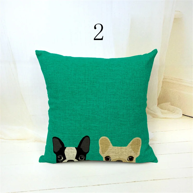 Милые животные собака кошка для детей Декоративные Чехлы дивана подушка