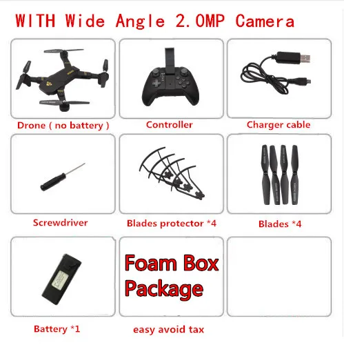 2.0MP Wide Angle VISUO XS809HW Радиоуправляемый Дрон с камерой 0.3MP или 2MP wifi FPV Режим высокой фиксации квадрокопте складное RC зарядное устройство для квадрокоптера игрушки - Цвет: 2.0MP Wide Angle