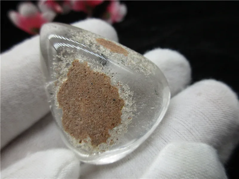 

Natural White Phantom Quartz Water Drop Ghost Rock Stone Mineral Garden Crystal Chorite-Crystals Stone