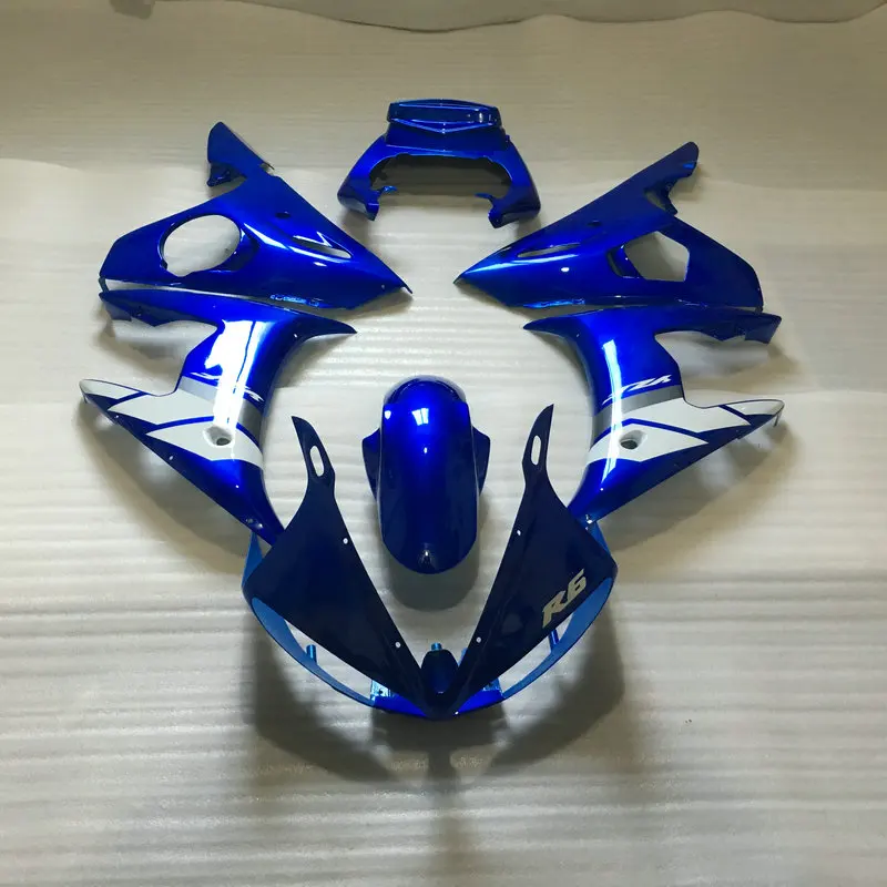 Первоклассный комплект обтекателей для мотоцикла YAMAHA YZFR6 2003 2004 YZF R6 03 04 YZF600 ABS