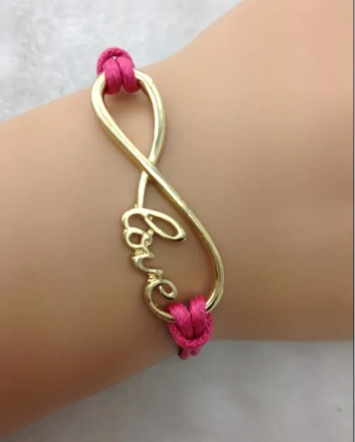 1 шт. золото Бесконечность Карма браслет дружба Выпускной подарок 1618 мин. заказ 10 $