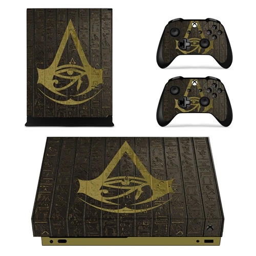 Homereally Наклейки Xbox One X Стикеры кожи для Microsoft Xbox One скины Вашему вниманию Assassin'screed для Xbox One X консоли и контроллер - Цвет: style06