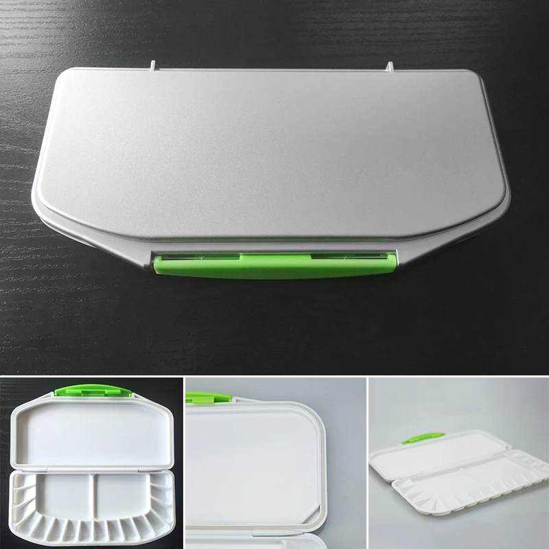 Раскладушка палитра 21*10 5*2 3 см художника пластиковая цветная коробка инструменты