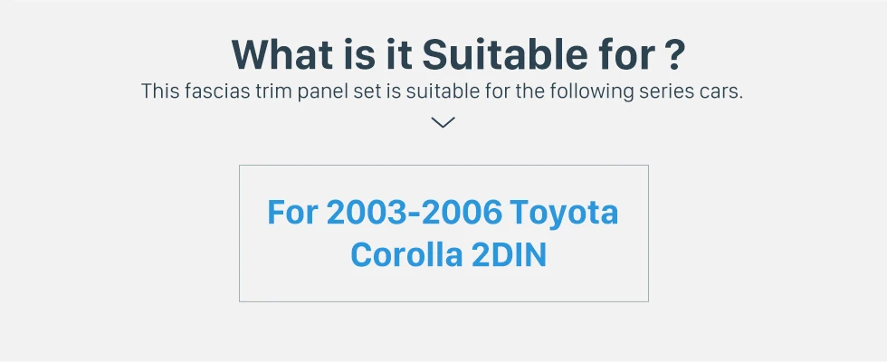Harfey Автомобильная Радио панель для 2003 2004 2005 2006 Toyota Corolla стерео приборной панели аудио рамка CD отделка ободок переоборудование Indash