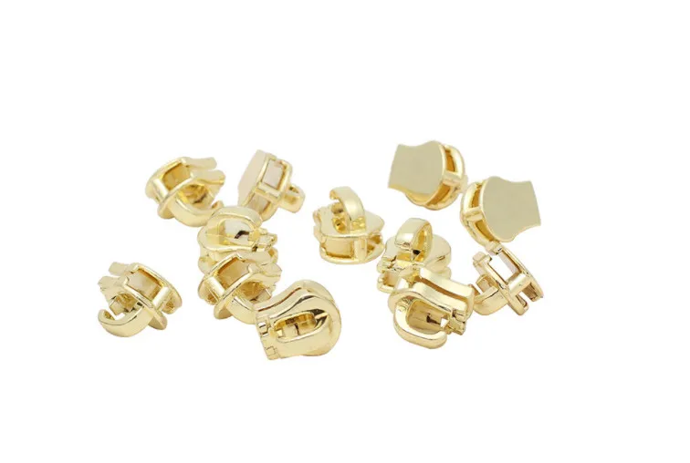 

01 Sewing supplies Polishing No.5 Zipper for Environmental Protection Metal Zipper Head of Clothing Luggage