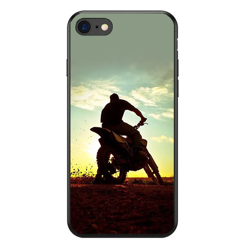 Motocross moto cross dirtbikes soft Silicone phone case for iPhone 8 7 6 6S Plus X XS MAX XR 10 5S SE Coque Shell |