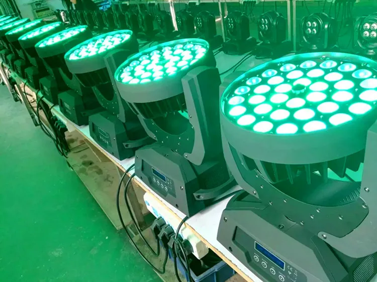 Хит продаж 36*12 Вт RGBW 4IN1 свет этапа зум LED Мыть Перемещение головного Light 2 шт./лот |