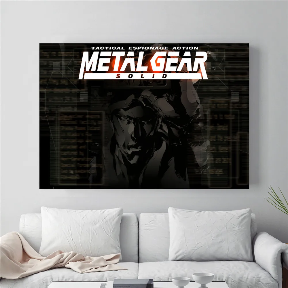 7 Металлическая Шестерня твердая MGS видео игра плакат и печать холст Художественная живопись настенные картины для гостиной украшения домашнего декора - Цвет: 7