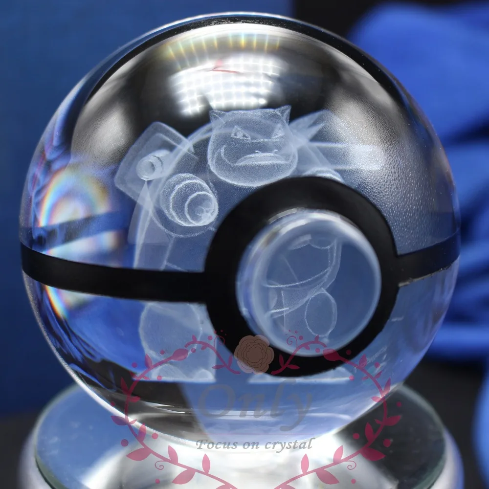 Дизайн, тренер Pokemon Go, Хрустальное стекло, 3D лазерный магический шар для детей, подарки