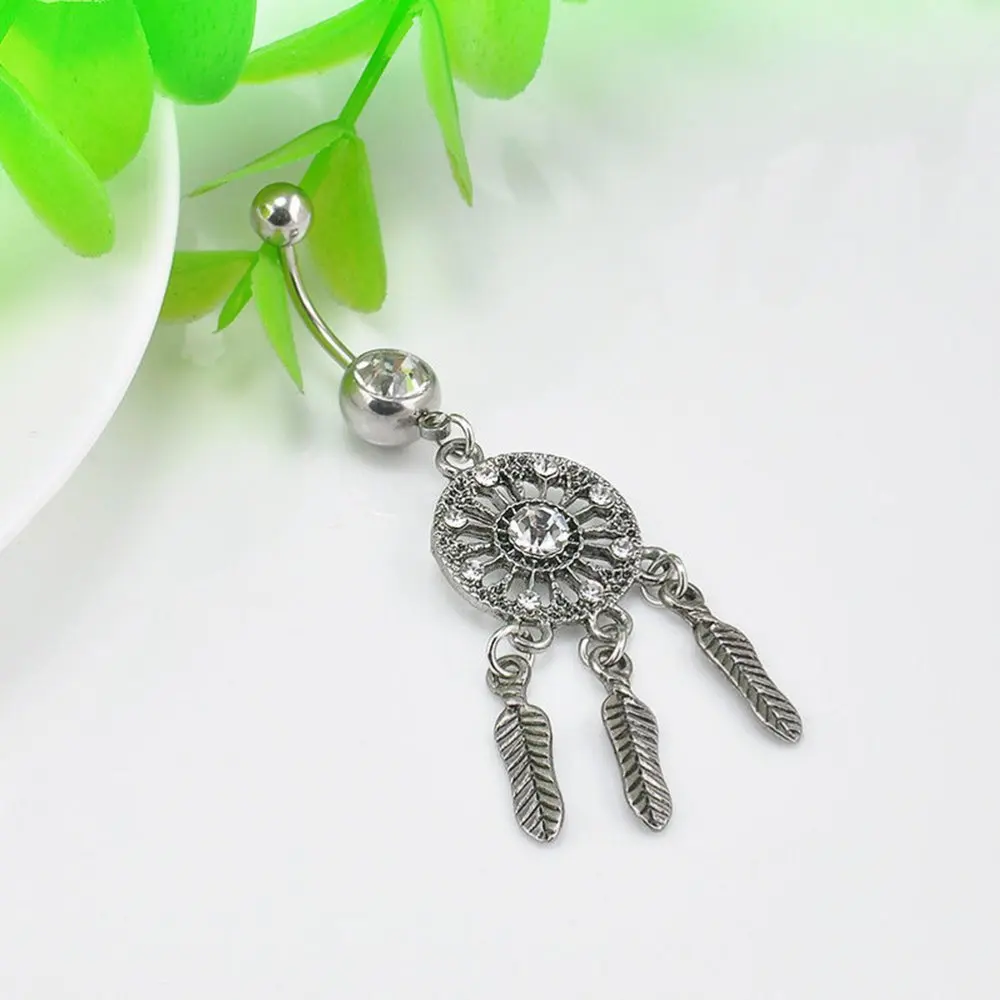 1 шт. уникальное украшение для тела кристалл драгоценный камень Ловец снов Пупок