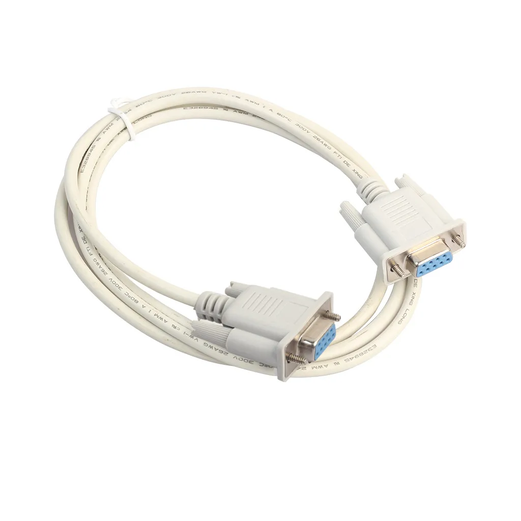 Новый Белый модем кабель для компьютера RS232 DB9 9 Pin последовательный штекер в
