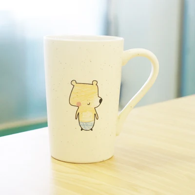 5 mug Детский Забавный подарок для путешествий, керамическая кружка для кофе, молока, питья с деревянной крышкой, ручка, ложка, Офисная керамическая кружка для завтрака - Цвет: 5 mug