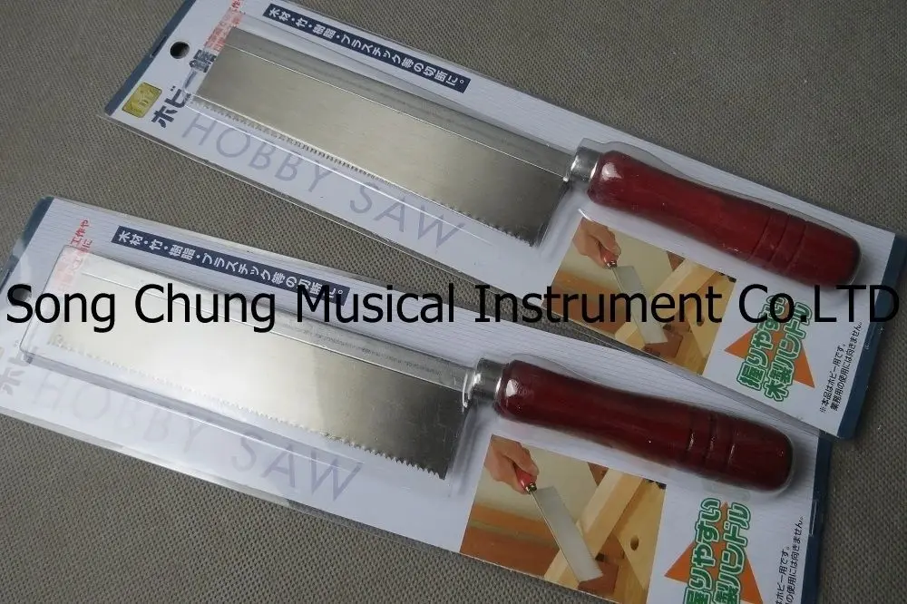 

2Pcs ultrathin hand saw with wooden handle,1.57" x 0.012" thick and 6.5"long