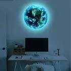 1 шт. 3D ярко-синий земли настенные наклейки мультфильм DIY настенные наклейки для детской спальни стикер стены гостиной украшения