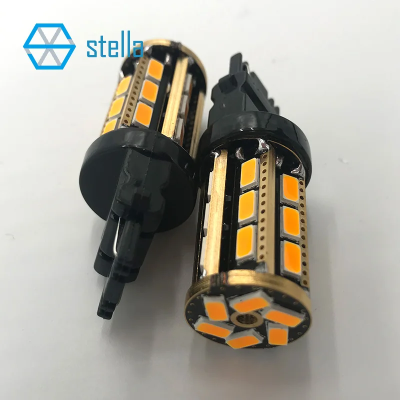 2 шт. T25/3156/P27W Авто супер яркая светодиодная лампа Янтарный/белый для переднего или