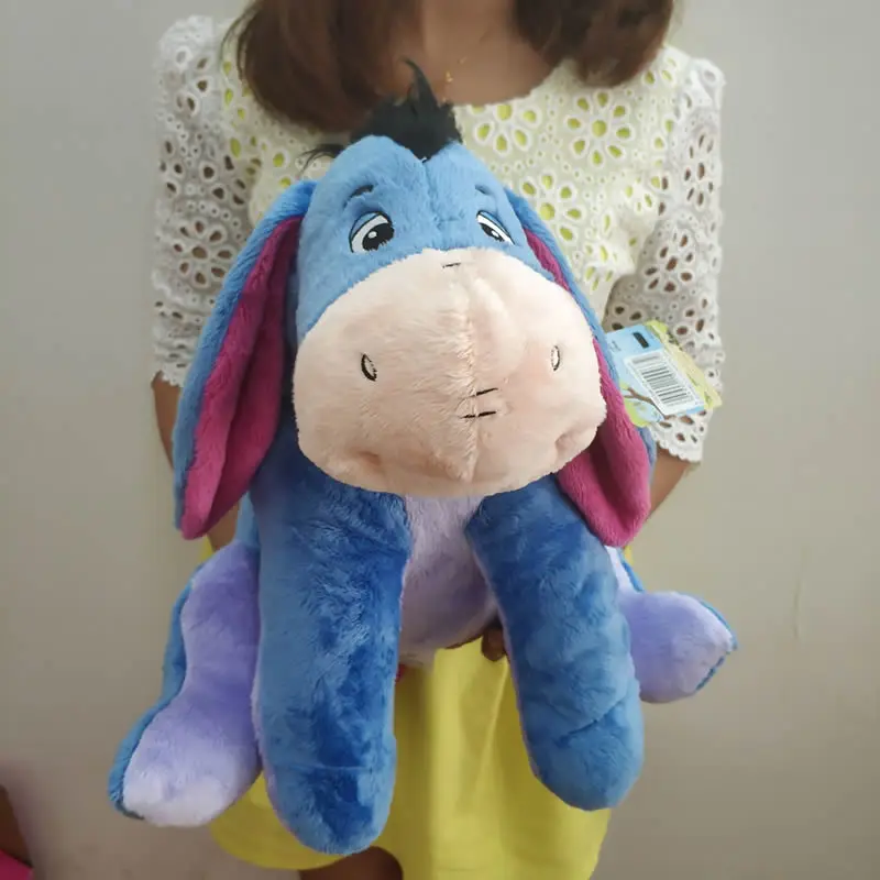 Милые плюшевые игрушки Eeyore синего цвета 35 см серый маленький Ослик для девочек