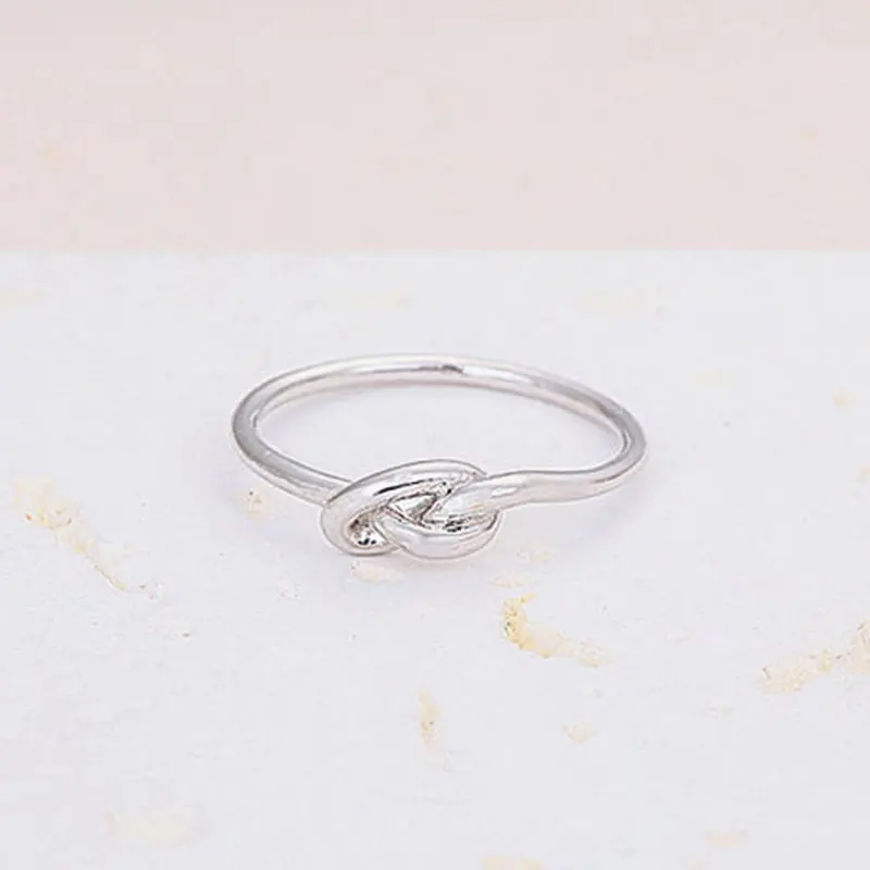 Оптовая продажа 30 шт./лот тонкое инициальное узелковое кольцо модные мужские и