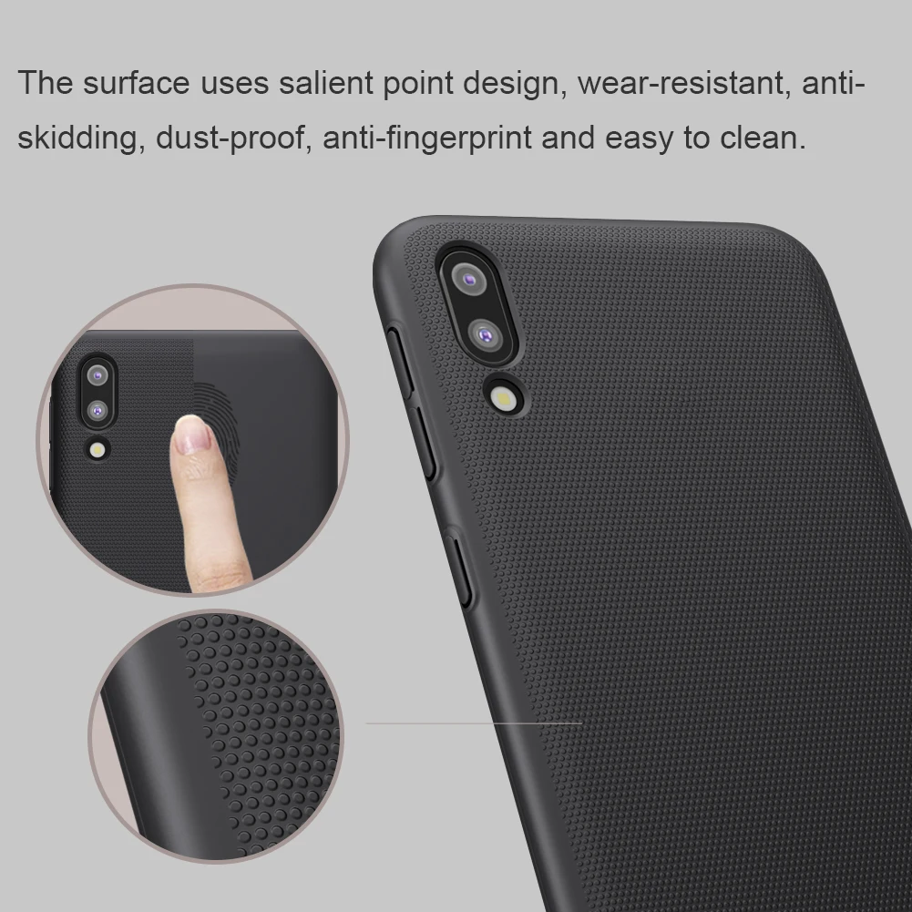 For Samsung Galaxy M10 Case Cover NILLKIN Super Frosted Shield Premium Matte PC Hard Back Skin |