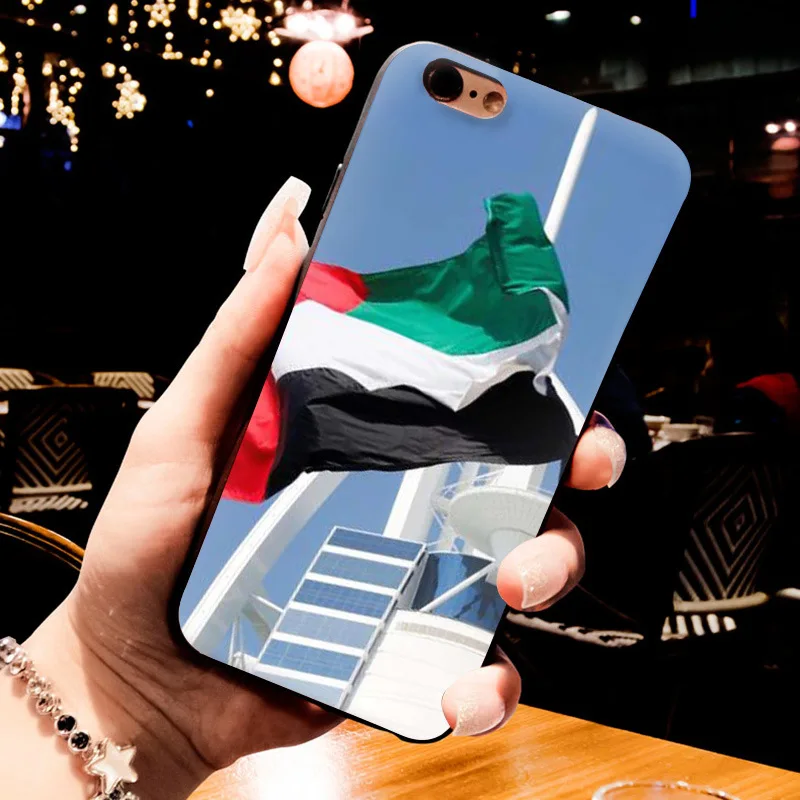 MaiYaCa чехлы для телефонов с изображением флагов оаэ iPhone 8 7 6 6S Plus X 5S 12Pro SE 11pro