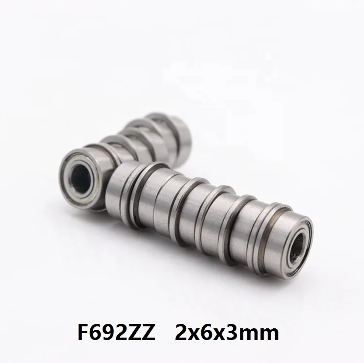 50pcs/100pcs/500pcs F692ZZ F692-ZZ 2Z Z 2x6x3 mm Miniature flange Ball Bearing deep groove 2*6*3mm | Обустройство дома