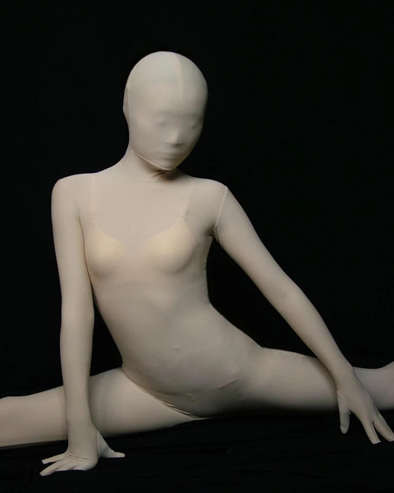 Костюм для косплея из спандекса/лайкры хлопка телесного цвета костюм Zentai