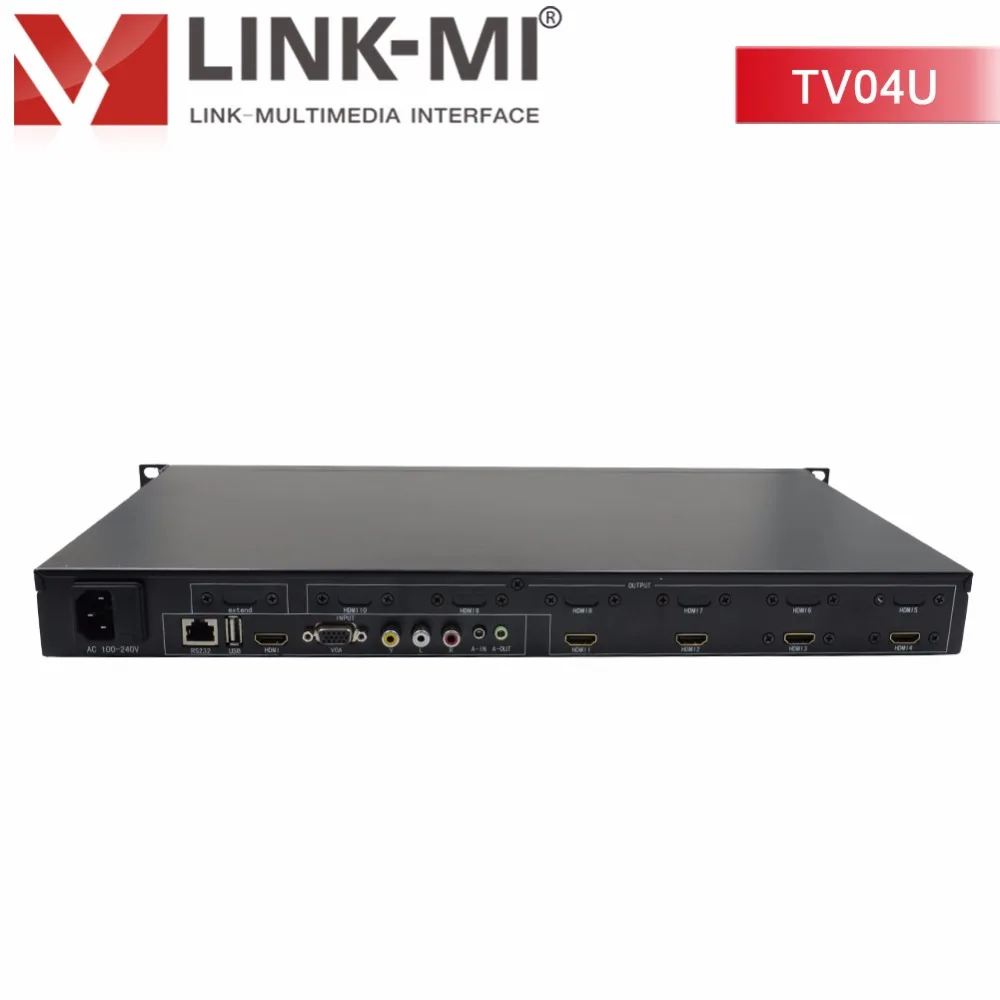 LINK MI TV04U HDMI + VGA AV USB LED/LCD 2x2 видео настенный контроллер Поддержка вращения на 180