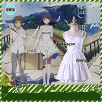 anime cosplay costume fireworks lolita white dress sweet and cute style daily clothing a