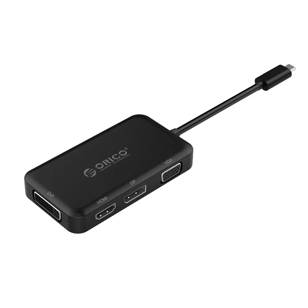 ORICO USB C концентратор тип-c к HDMI/VGA/DP/DVI адаптер usb-хаб для Mac/Windows/samsung/HUAWEI Mate10 Pro P20 P20 Pro