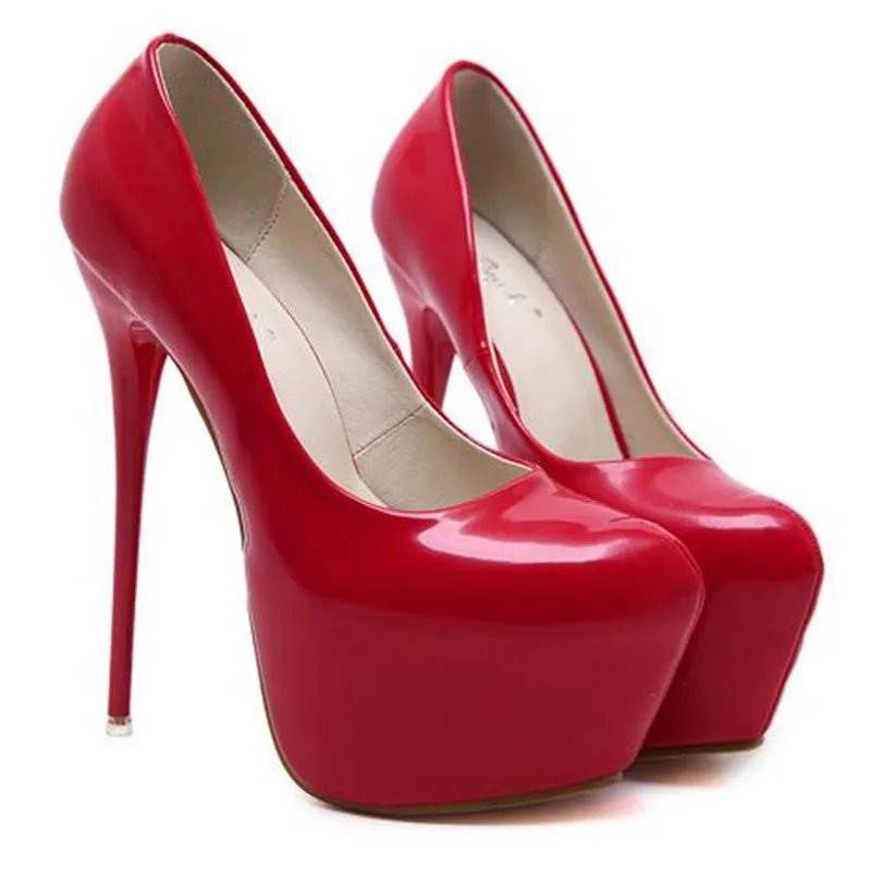 

2019 fashion women Super High Heels shoes Concise platform shoes Thin summer shoes pumps Wedding Party Sexy 16cm shoes