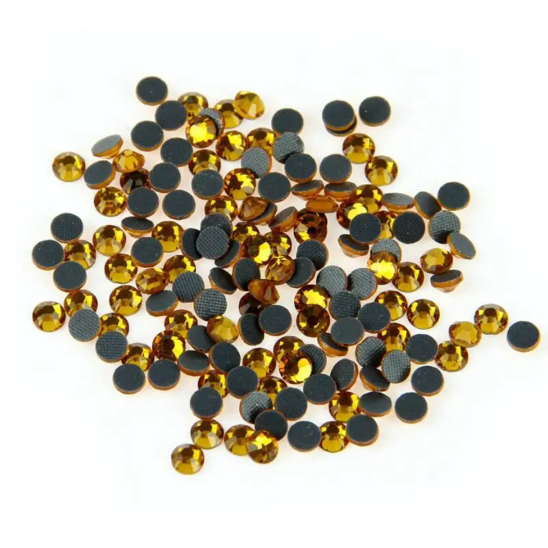 1440 шт. хорошее качество желтые бриллианты сверкающие и полупрозрачные