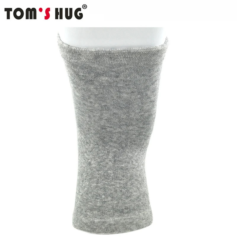 1 пара спорт поддержка колена Защитная площадка Tom's Hug бренд наколенник предотвращает при артритах и травмах высокие эластичные наколенники сохраняют тепло серый
