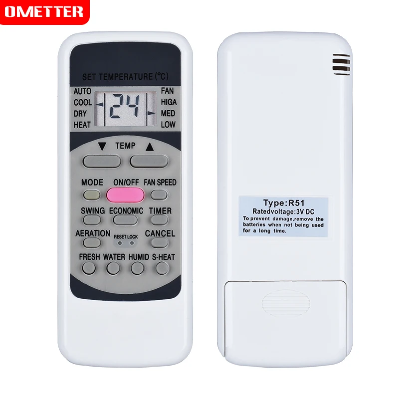 

Suitable for Midea R51 series R51 / E R51 / CE R51M / CE R51D / E R51M / BGE R51M / BGER51M / E air conditioner remote control