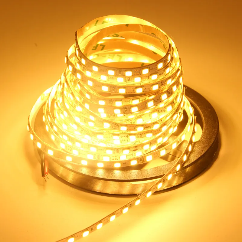 SMD 2835 DC 12V Fita Светодиодная лента 5 мм ультра узкая панель не Водонепроницаемая Tira