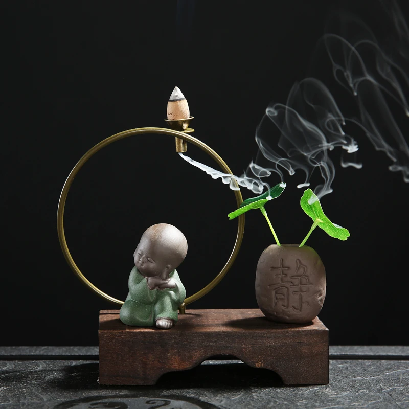 Креативные украшения для дома Zen выветриваемые деревянные крыльца Quemador De Incienso