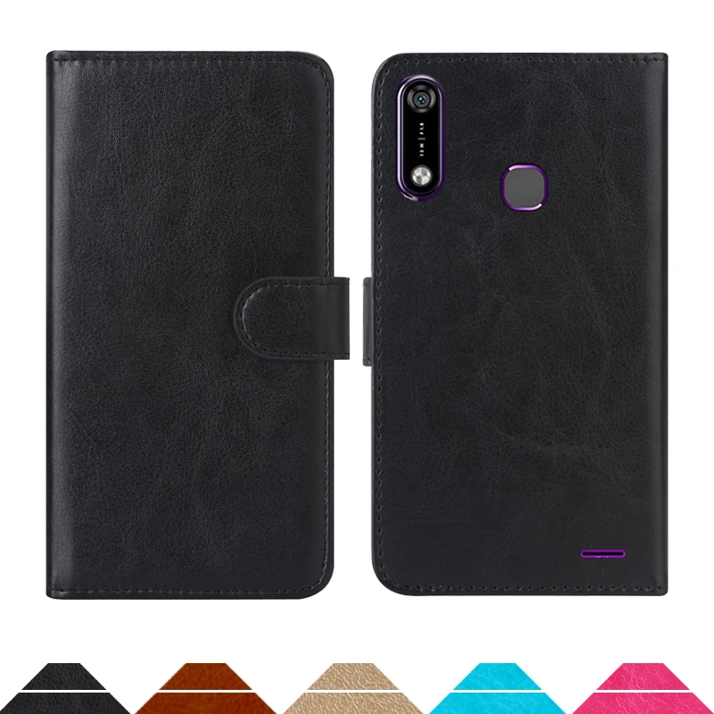 

Luxury Wallet Case For Infinix Hot 7 PU Leather Retro Flip Cover Magnetic Fashion Cases Strap