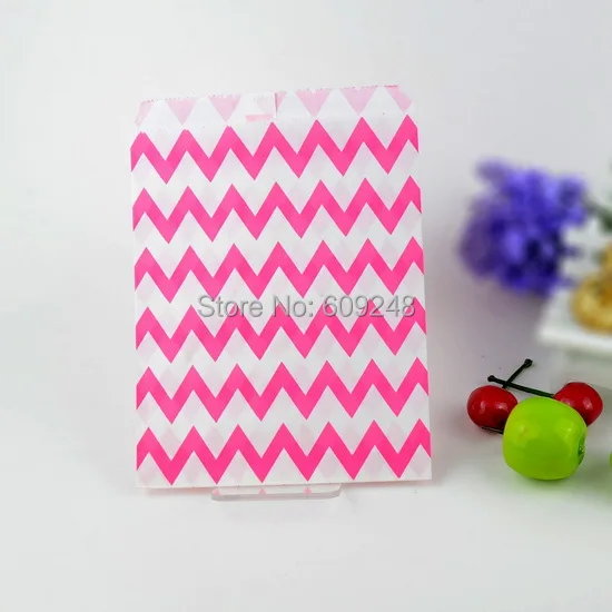 

100 шт. разноцветные ярко-розовые бумажные тонкие пакеты для конфет с шевроном, пакеты для сувениров вечерние, пакеты для сувениров, свадебны...