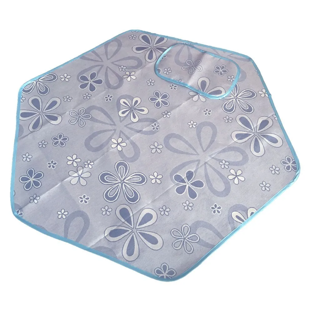 Blue Ice-Silk Mat Бесплатные Звездные огни! Детская портативная палатка крытый Замок принцессы игрушка мяч бассейн вигвама открытый Сказочный Дом Девочки Мальчики пляж Типи - Color: Blue Ice-Silk Mat