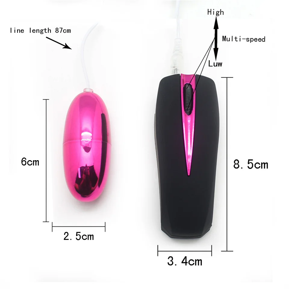 Многоскоростной вагинальный шарик вибрирующее яйцо Мощный вибратор пуля