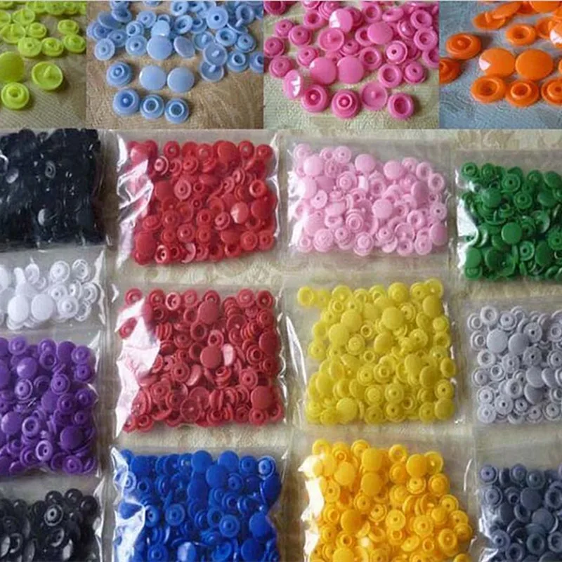 200 компл./Лот разноцветные пластиковые пуговицы T5 искусственная смола кнопки для