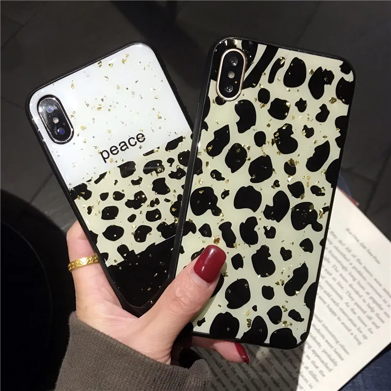 Luxury Bling Leopard TPU Phone Case For iPhone X 8 7 6 6S XR XS Max Silicone Cool Pattern Cover for 6s Plus 10 Capa |