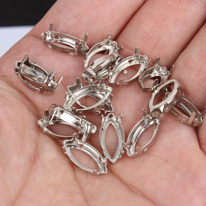 Пустые Когти для пришивания с лошадью из стразов глаз/лодки/маркизы набор