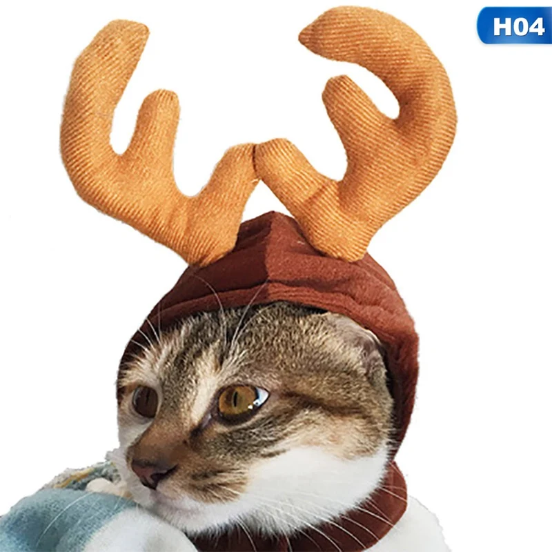 H04 Одежда для собак и кошек костюм на Хэллоуин бейсболка с кошкой шарф костюм платье-плащ новогодний костюм плащ для домашних животных Рождественская одежда Mascotas - Цвет: H04