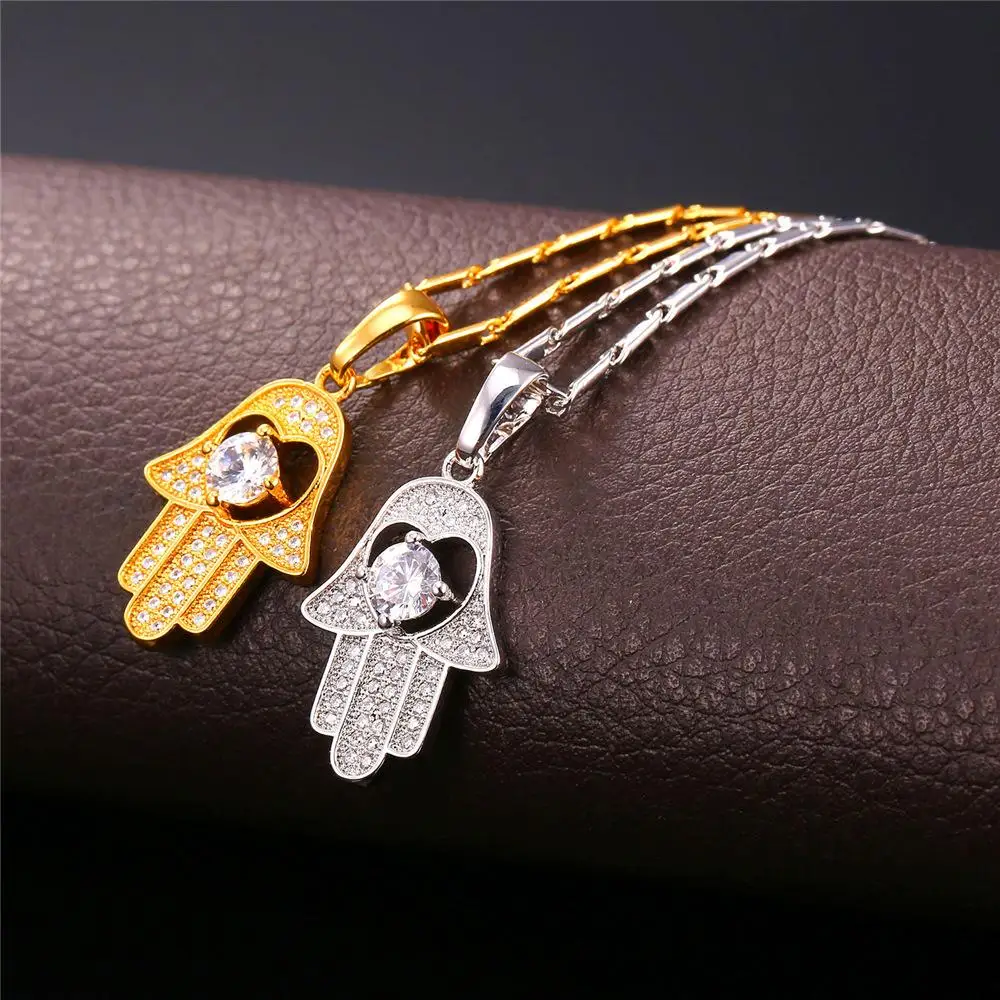 Женское винтажное украшение с фианитом золотистого/серебристого цвета |