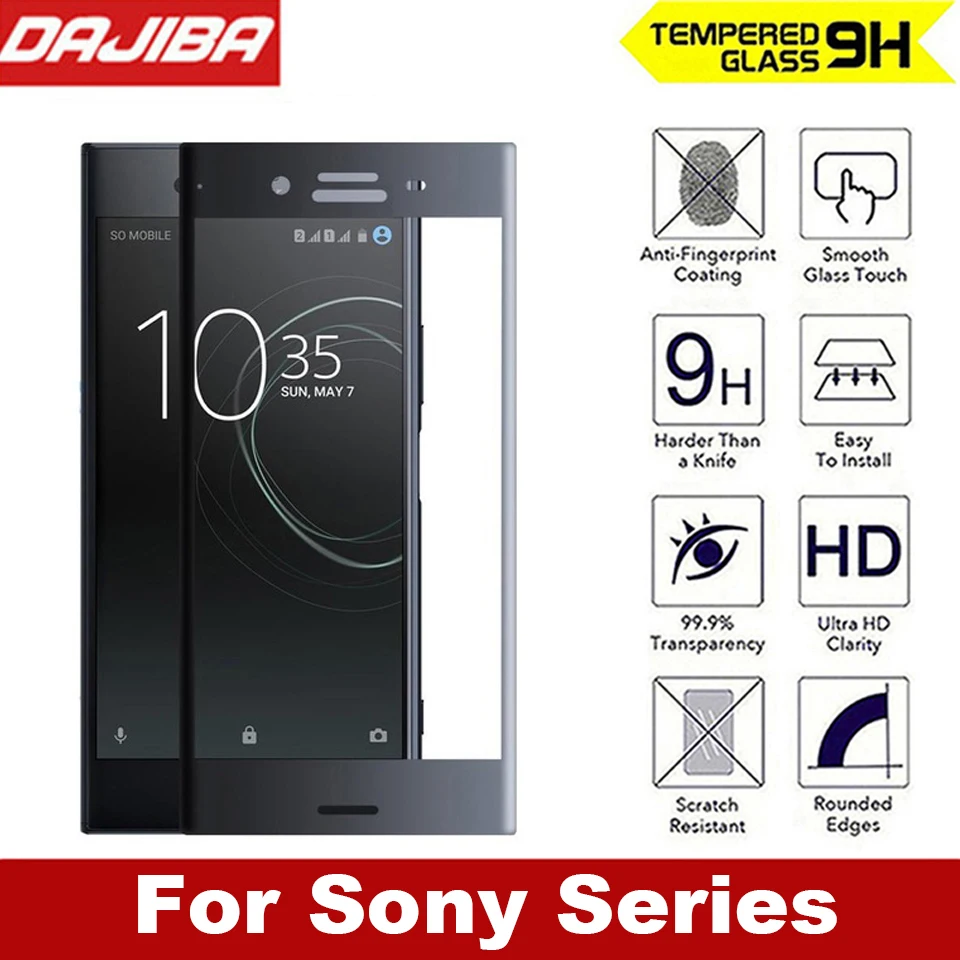 9H 3D изогнутое полное защитное закаленное стекло для Sony Xperia XZS XZ1 compact XZ premium X Performance