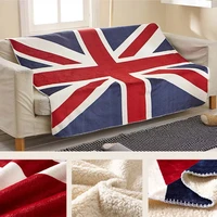 uk flags home decoration fleece blanket for sofa warm and soft bedspreadbed cover outdoor floor rugs home decor portable car