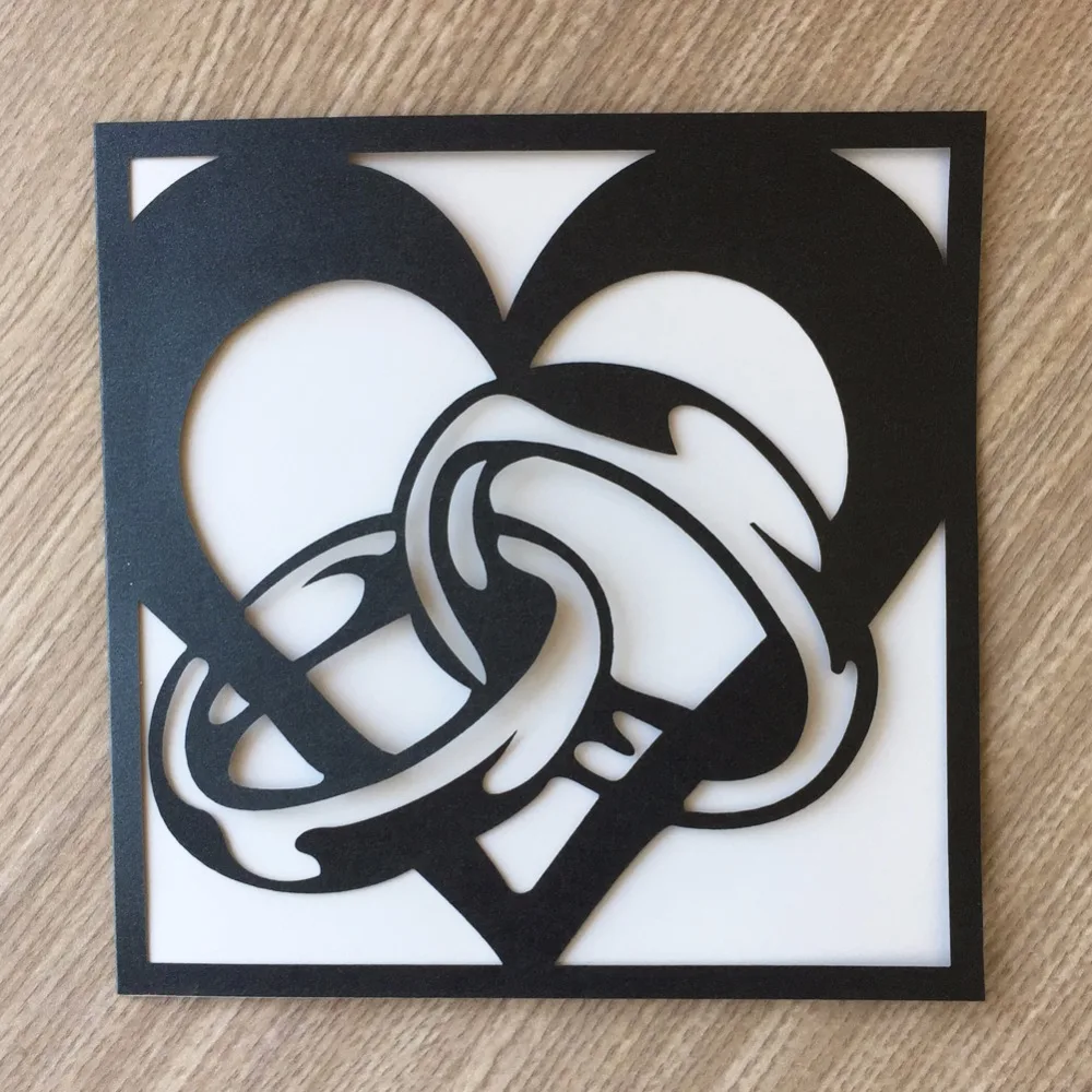 

100pcs/Lot Folding And Colorful Valentine's Day Card Engagement Wedding Invitation Cards Greeting Card