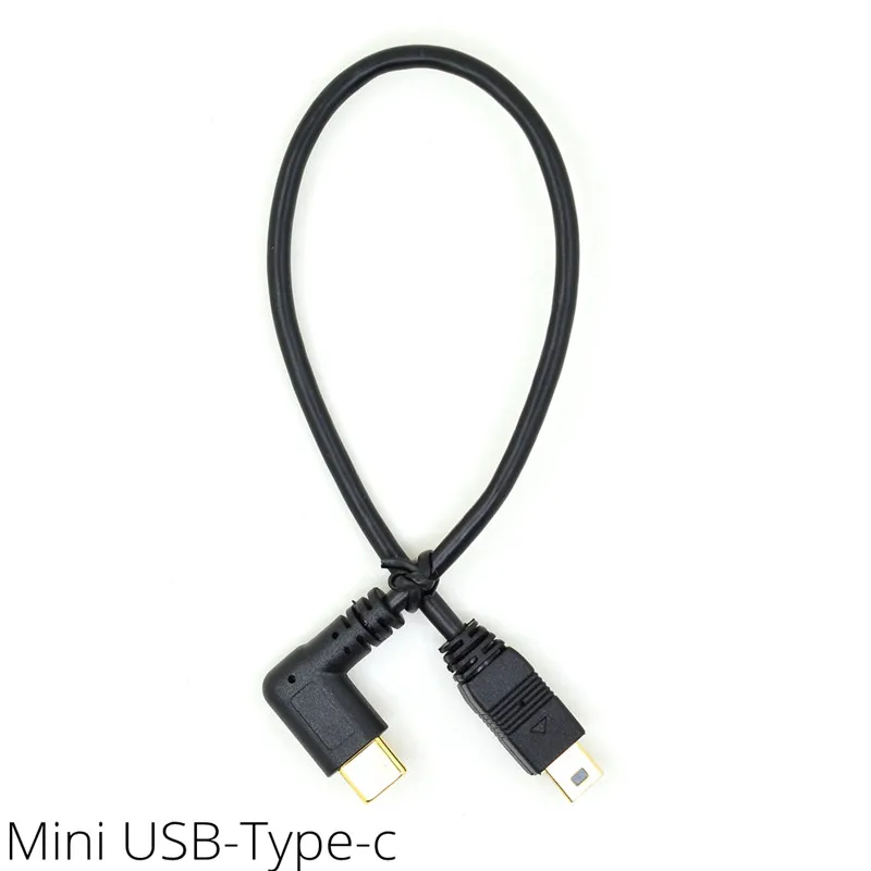 Micro Mini USB кабель 5Pin папа-папа 3 1 Тип C локоть к 2 0 OTG адаптер для передачи данных